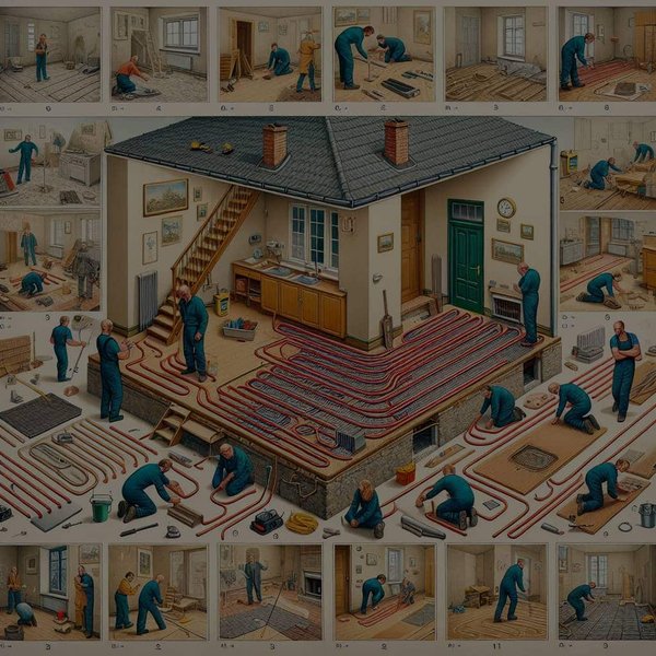 Comment installer un système de chauffage au sol dans une maison ancienne ?
