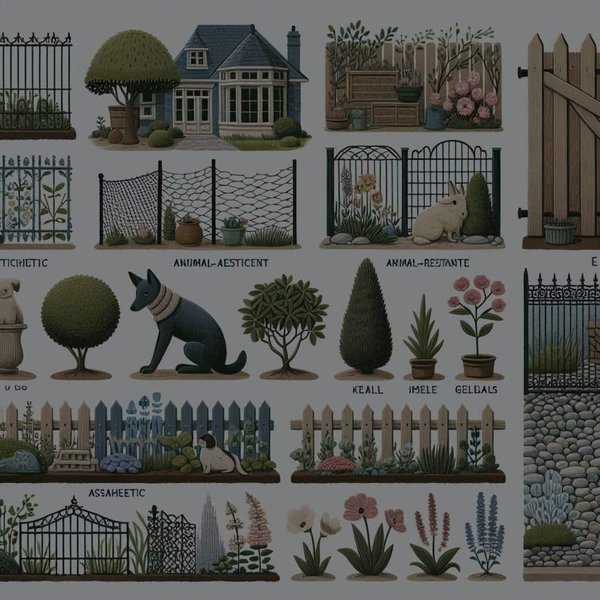 Quelles sont les options pour une barrière de jardin à la fois esthétique et résistante aux animaux ?